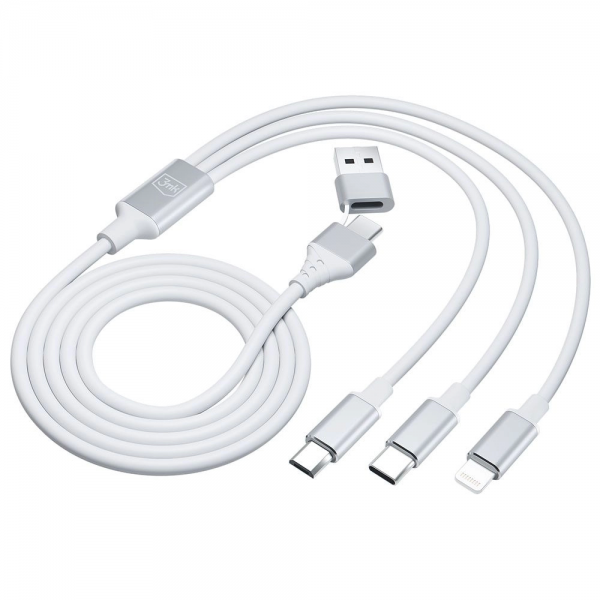 3mk Hyper 3-in-1 Cable 1.5m USB Type-A / Ty... | Klikk Malta