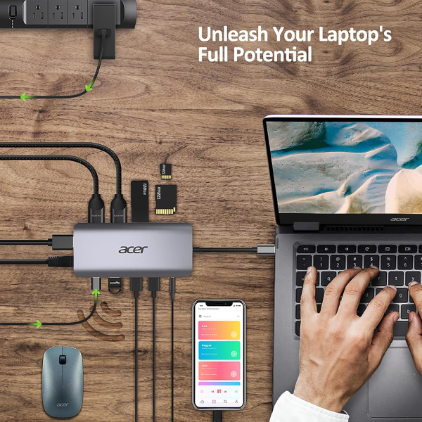 Acer 12-in-1 USB-C Docking Station (DP, 2xH... | Klikk Malta