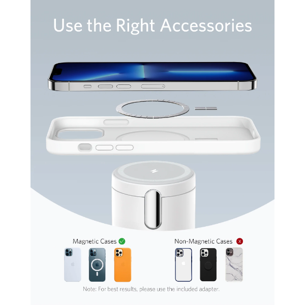 Anker 2-in-1 Magnetic Wireless Charging Sta... | Klikk Malta