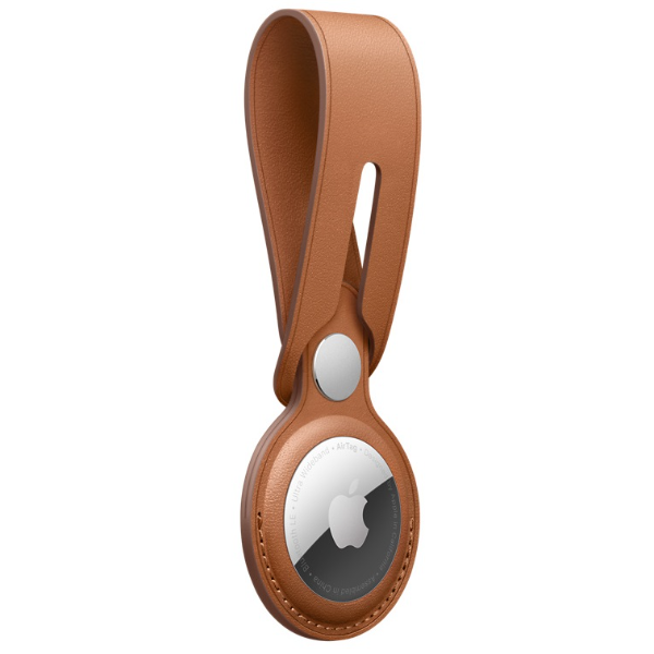 Apple AirTag Leather Loop - Saddle Brown | Klikk Malta