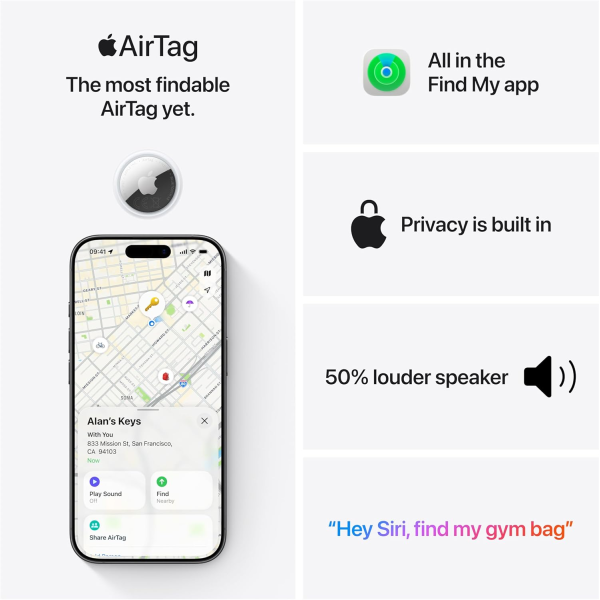 Apple AirTag 2nd Gen 4-pack | Klikk Malta