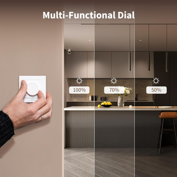 Aqara Dimmer Switch H2 Grey | Klikk Malta