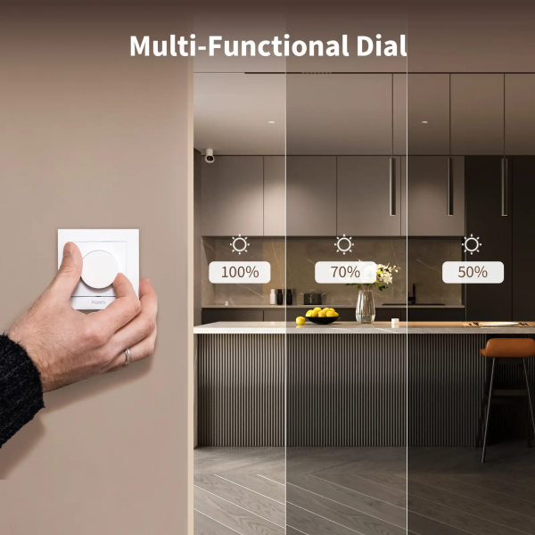Aqara Dimmer Switch H2 White | Klikk Malta