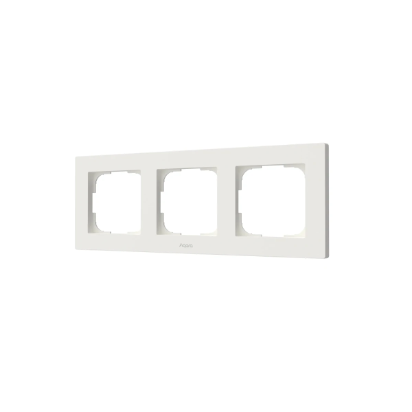 Aqara Switch Frame H2 EU 3-gang White | Klikk Malta