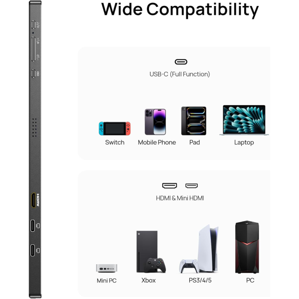 Arzopa A1 M 17.3 inch Portable Monitor | Klikk Malta