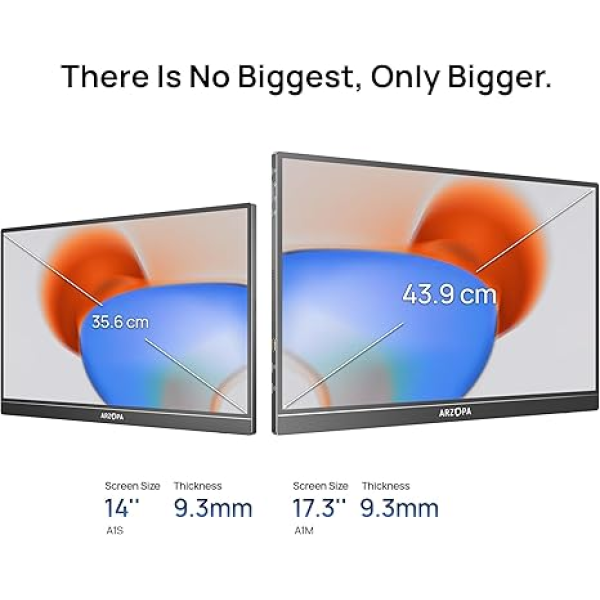 Arzopa A1 M 17.3 inch Portable Monitor | Klikk Malta
