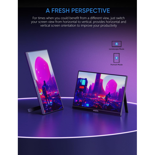 Arzopa Z1FC 16.1 inch Portable Monitor | Klikk Malta