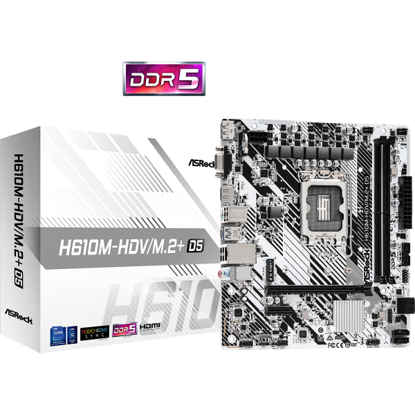ASRock B610M HDV/M.2+ LGA 1700 MicroATX Mot... | Klikk Malta