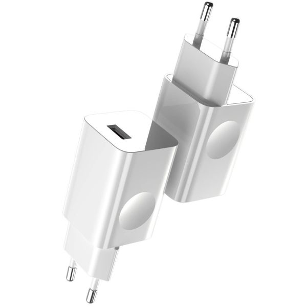 Baseus 24W Charger 3A USB-A EU Plug White | Klikk Malta