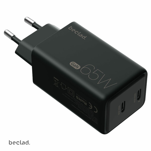 Beclad 65W Adapter 2 x USB-C Wall Charger E... | Klikk Malta