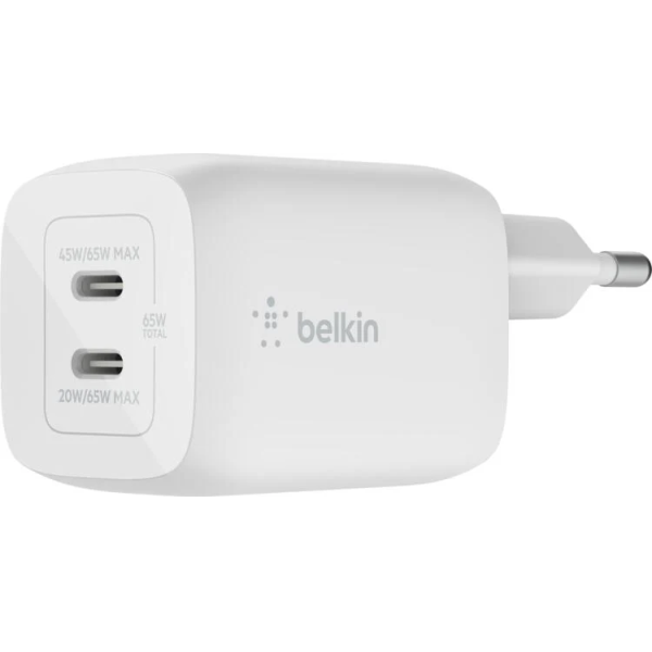 Belkin BoostCharge Pro 65W 2xUSB-C GaN Char... | Klikk Malta