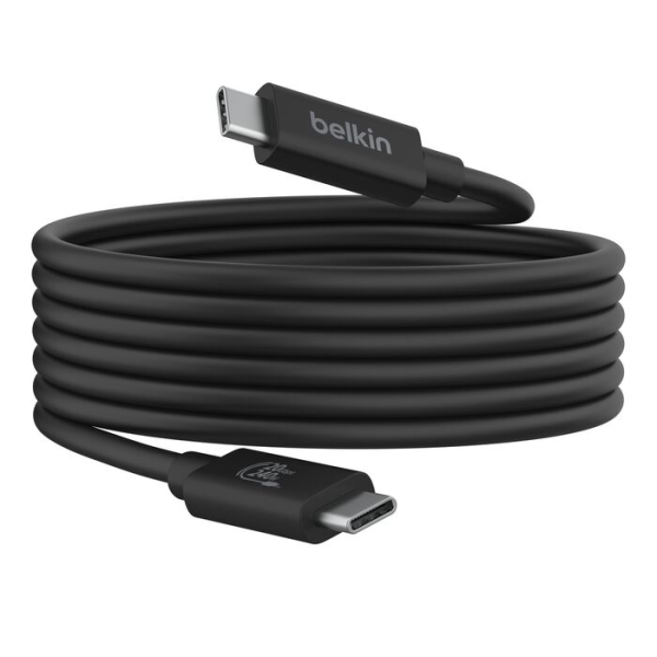 Belkin Connect USB4 240W 20Gbps Cable 2m Black | Klikk Malta