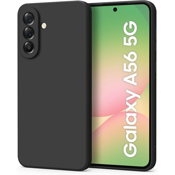 Black Silicone Case for Galaxy A56 5G | Klikk Malta