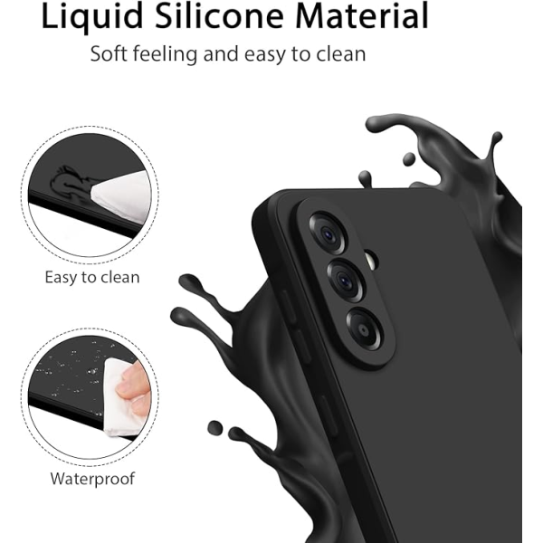 Black Silicone Case for Galaxy A56 5G | Klikk Malta