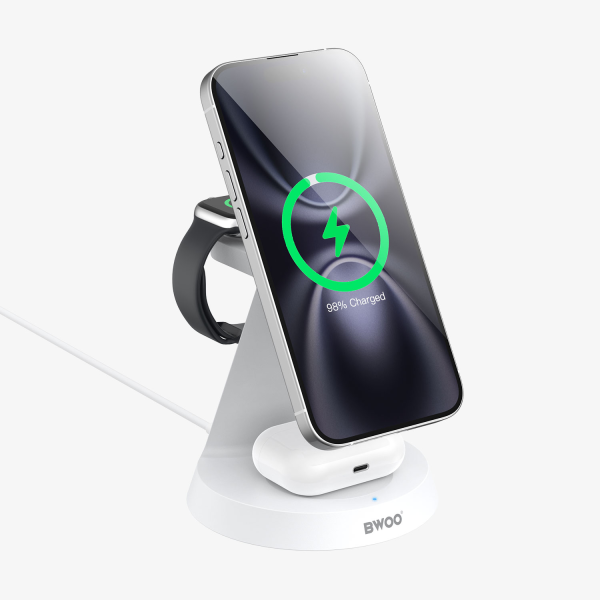 BWOO 3-in-1 Compact Wireless Charger Stand ... | Klikk Malta