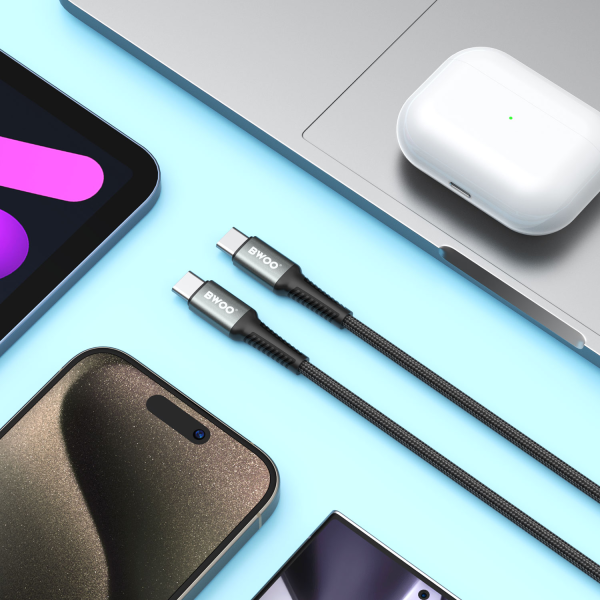 BWOO 3M USB-C to USB-C Cable | Klikk Malta