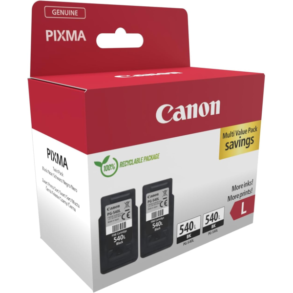 Canon PG-540L Black (Twin Pack) | Klikk Malta