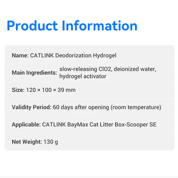CATLINK Deodorizing Hydrogel for Catlink Ba... | Klikk Malta
