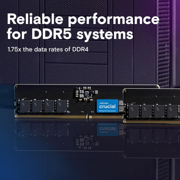 Crucial 32GB DDR5 5600MHz CL46 RAM | Klikk Malta