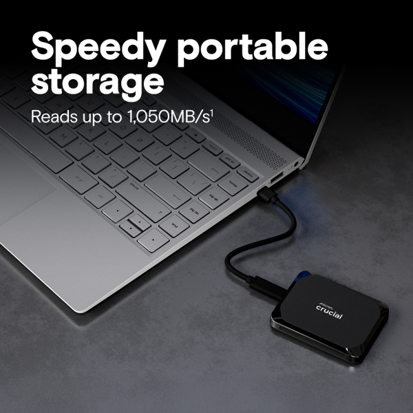 Crucial X9 4TB USB 3.2 Gen 2 External SSD | Klikk Malta