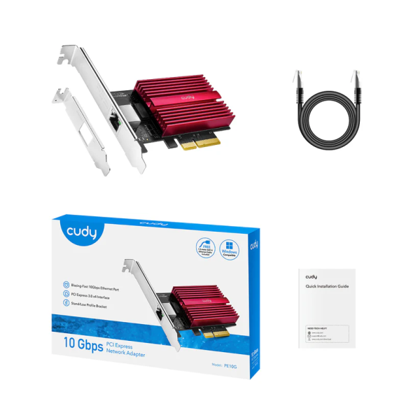 Cudy PE10G 10-Gigabit PCI-E Network Card | Klikk Malta