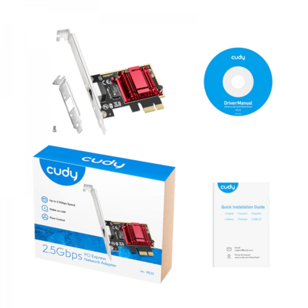 Cudy PE25 2.5-Gigabit PCI-E Network Card | Klikk Malta