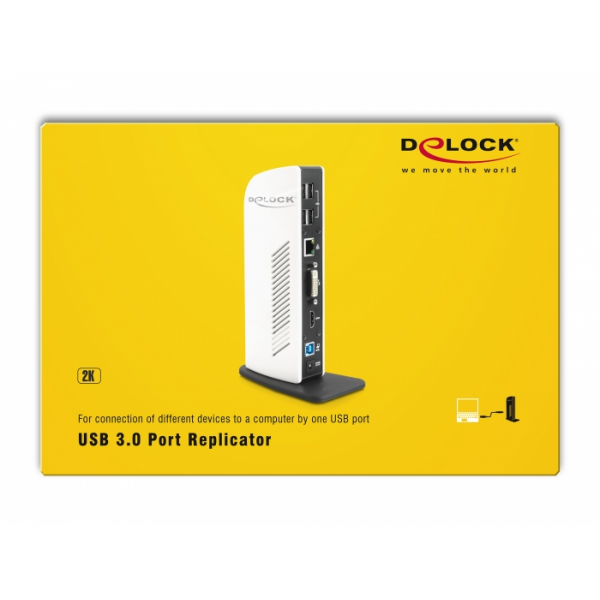 DeLock USB 3.0 Port Replicator Docking Station | Klikk Malta
