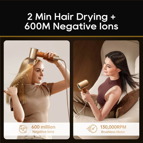 Dreame Miracle Hair Dryer - Gold | Klikk Malta