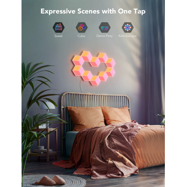 Govee Glide Hexa Pro Wi-Fi & Bluetooth Smar... | Klikk Malta