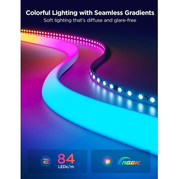Govee Neon Rope Light for Wall Lining 5m | Klikk Malta