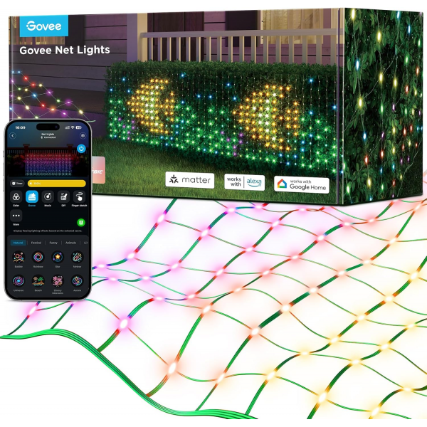Govee Outdoor Net Lights 0.87 x 1.45m | Klikk Malta