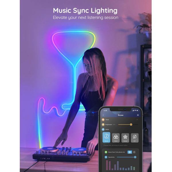 Govee Wi-Fi & Bluetooth Smart Neon LED RGBI... | Klikk Malta
