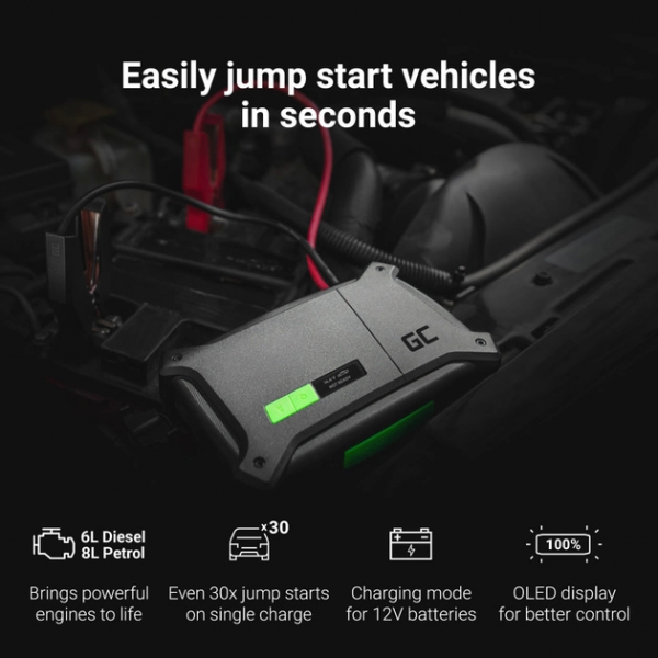 Green Cell Car Jump Starter & Power Bank 16... | Klikk Malta