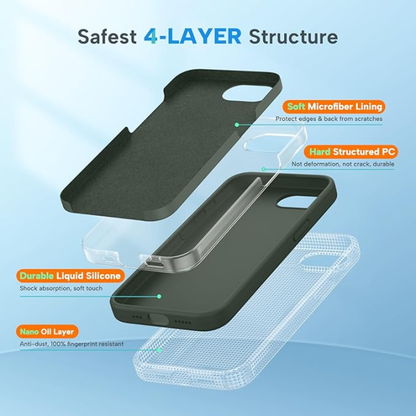 Green Silicone Case for iPhone 16e / iPhone... | Klikk Malta