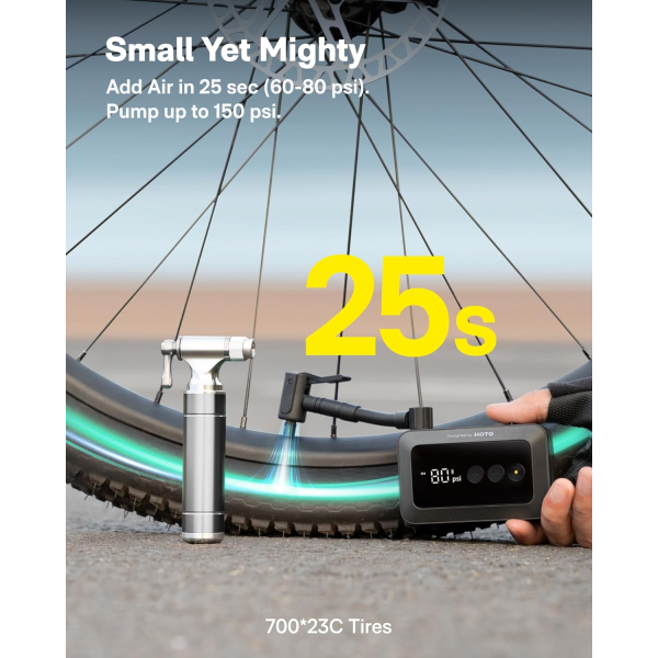 HOTO Electric Air Pump Pocket Black | Klikk Malta