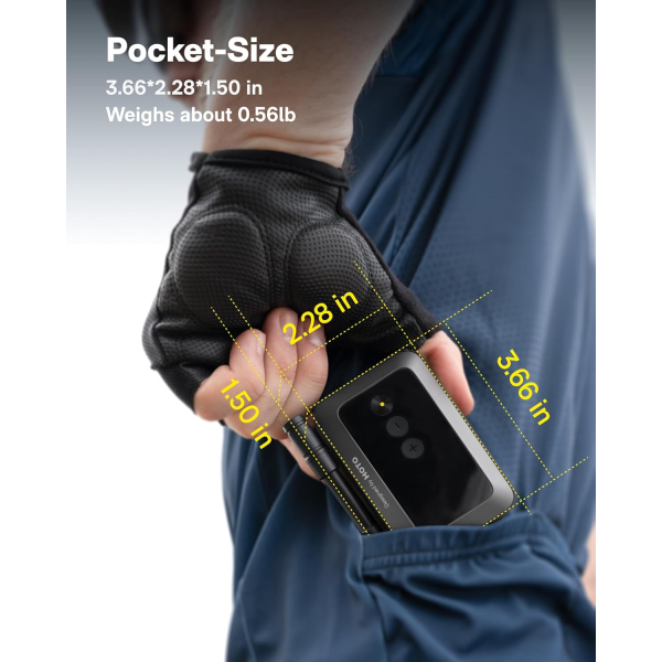HOTO Electric Air Pump Pocket Black | Klikk Malta
