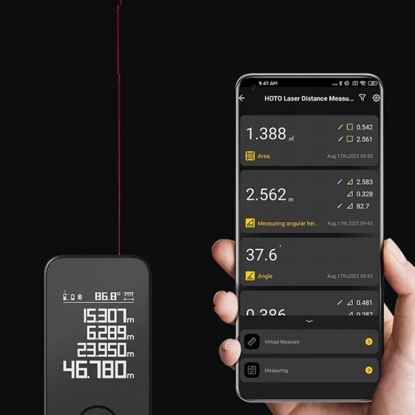 Hoto Smart Laser Measure Pro (Up to 50m) | Klikk Malta