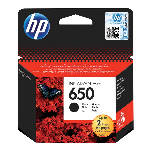 HP 650 Black Ink Cartridge | Klikk Malta