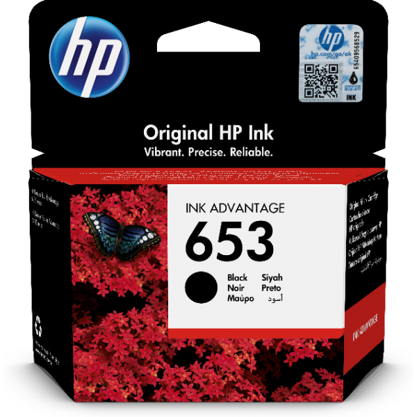 HP 653 Black Ink Cartridge | Klikk Malta