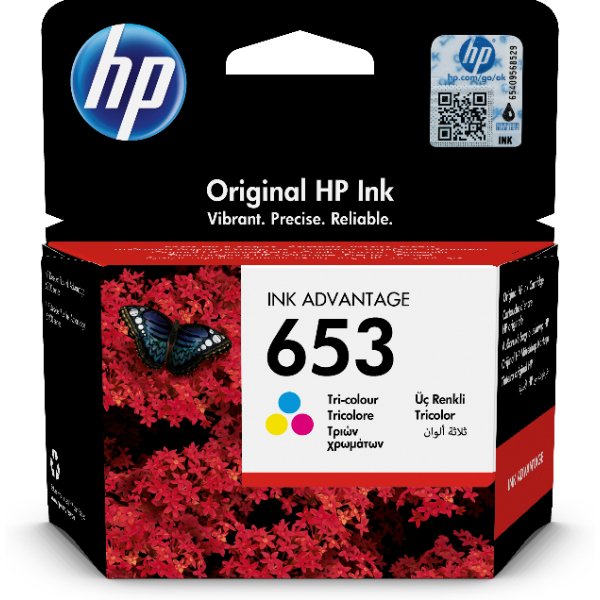HP 653 Colour Ink Cartridge | Klikk Malta