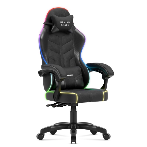 Huzaro Force 2.7 RGB Velour Gaming Chair Black | Klikk Malta