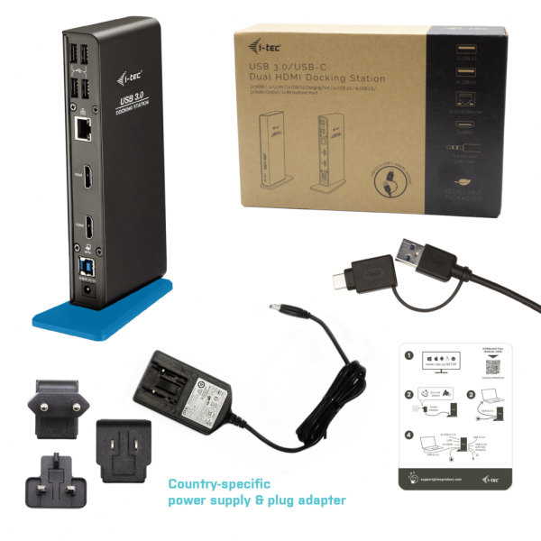i-tec USB 3.0 Docking Station | Klikk Malta