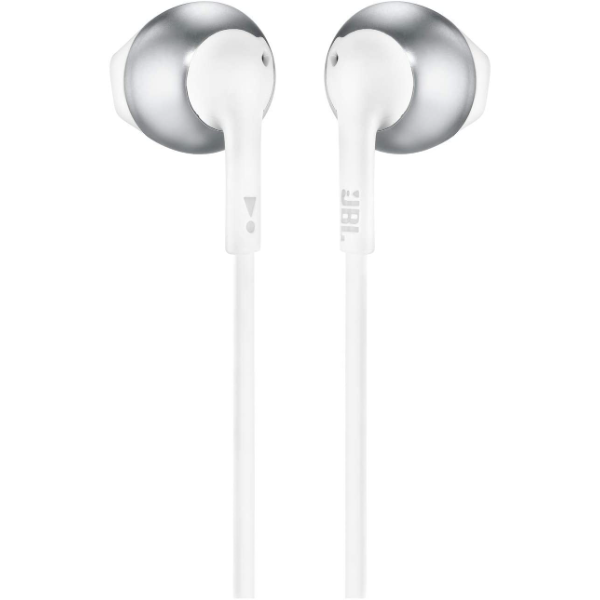 JBL T205 Earphones White Chrome | Klikk Malta