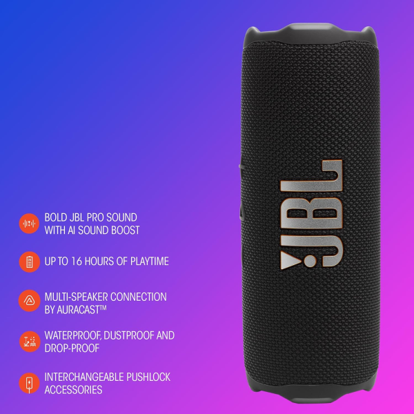 JBL Flip 7 Portable Wireless Speaker Purple | Klikk Malta