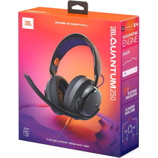 JBL Quantum 250 Gaming Headset Black | Klikk Malta
