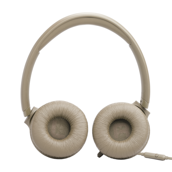 JBL T530 Wired On-Ear Headphones Beige | Klikk Malta