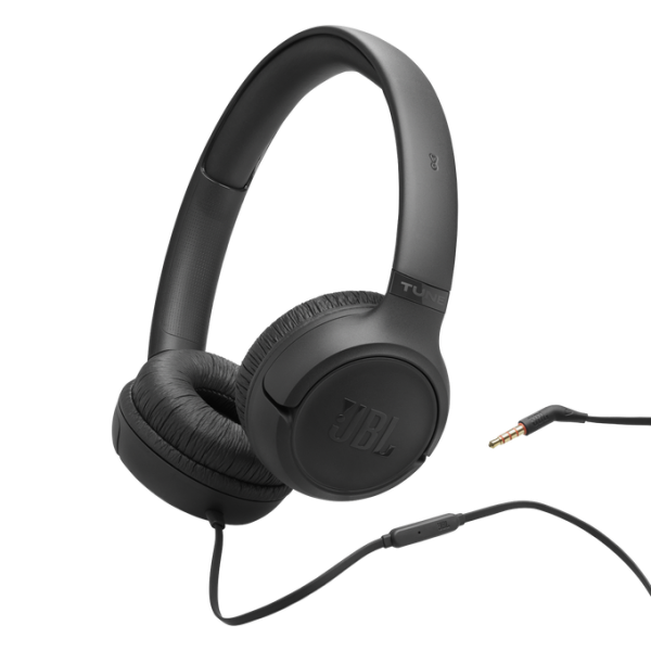 JBL T530 Wired On-Ear Headphones Black | Klikk Malta