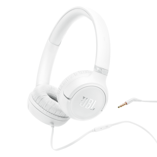 JBL T530 Wired On-Ear Headphones White | Klikk Malta