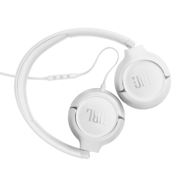 JBL T530 Wired USB-C On-Ear Headphones White | Klikk Malta