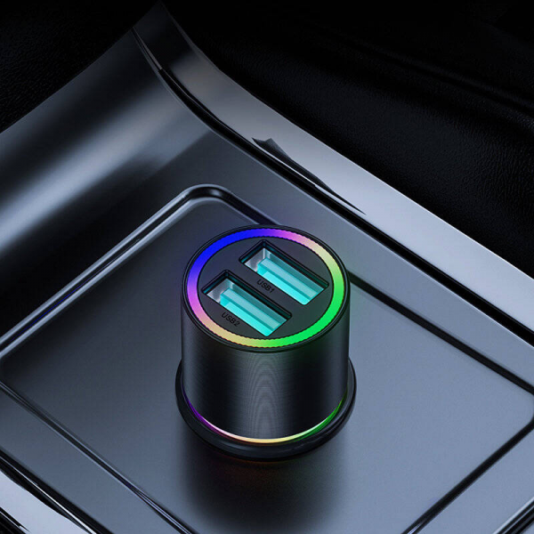 Joyroom 2-port Car Charger USB-A 24W with L... | Klikk Malta